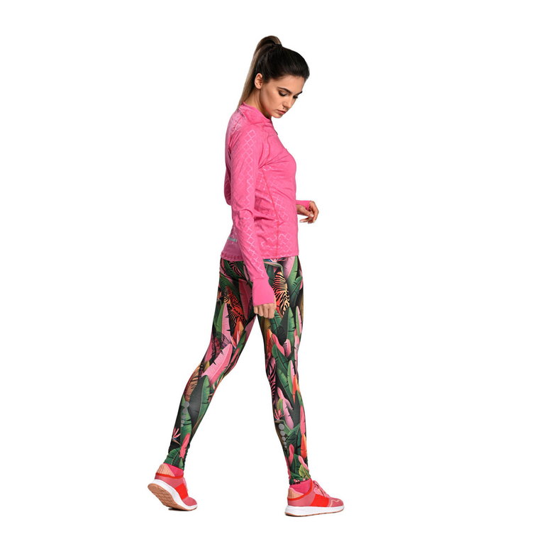 Legginsy do biegania Damskie Nessi Sportswear Regular Z Pasem Pro