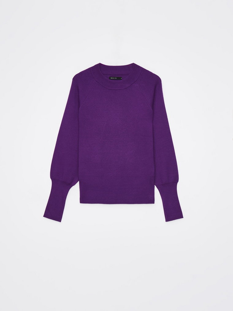 Mohito - Fioletowy sweter z wiskozą - ciemny fiolet