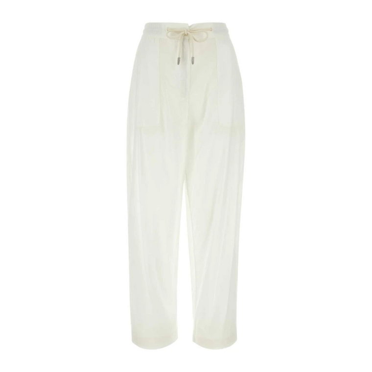 Biała bawełniana spodnica - Klasyczny styl Emporio Armani