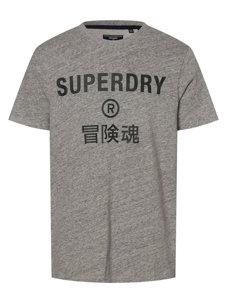 Superdry - T-shirt męski, szary