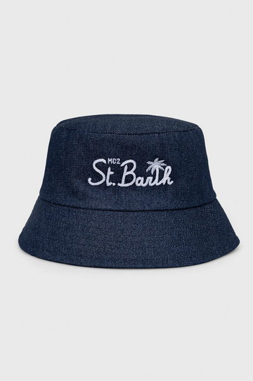 MC2 Saint Barth kapelusz bawełniany kolor granatowy bawełniany