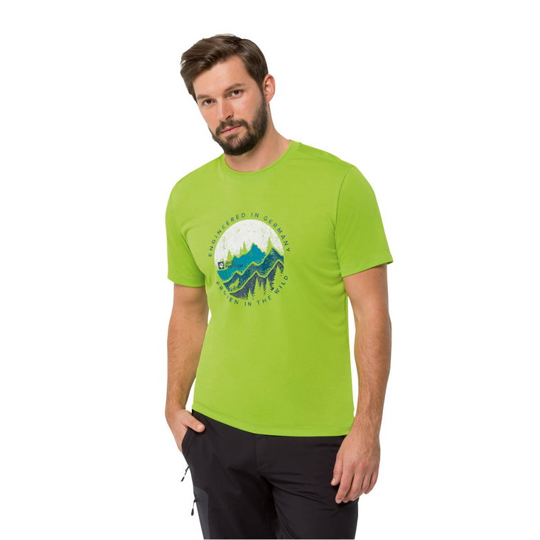 Koszulka z krótkim rękawem męska Jack Wolfskin HIKING S/S T M fresh green - S