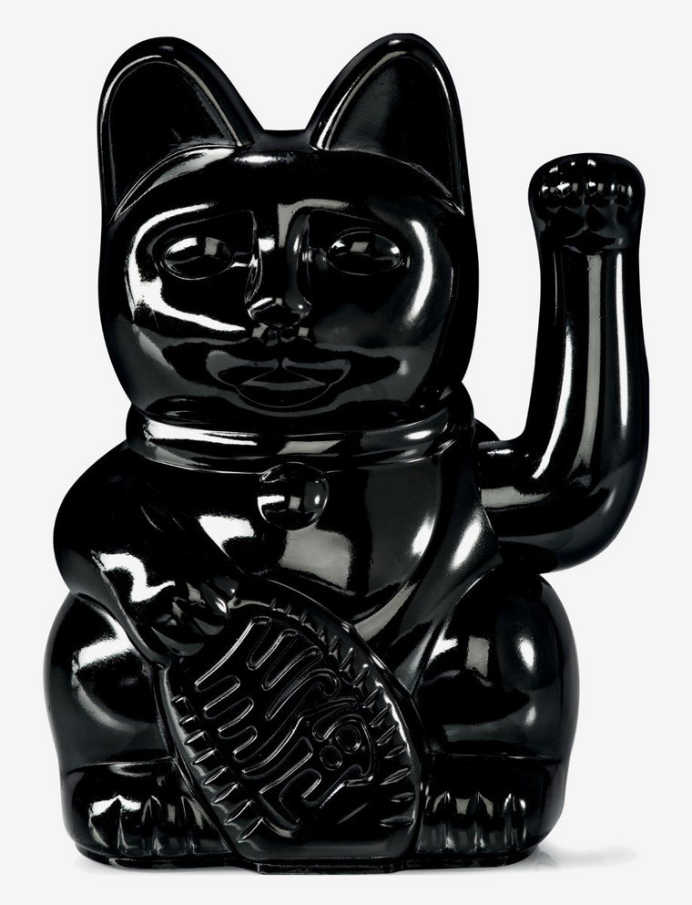 Kot Szczęścia maneki Neko Shiny Black | Donkey