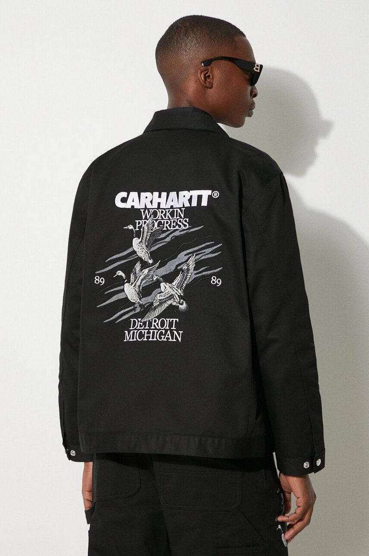 Carhartt WIP kurtka bawełniana Ducks Jacket kolor czarny przejściowa I033699.89XX