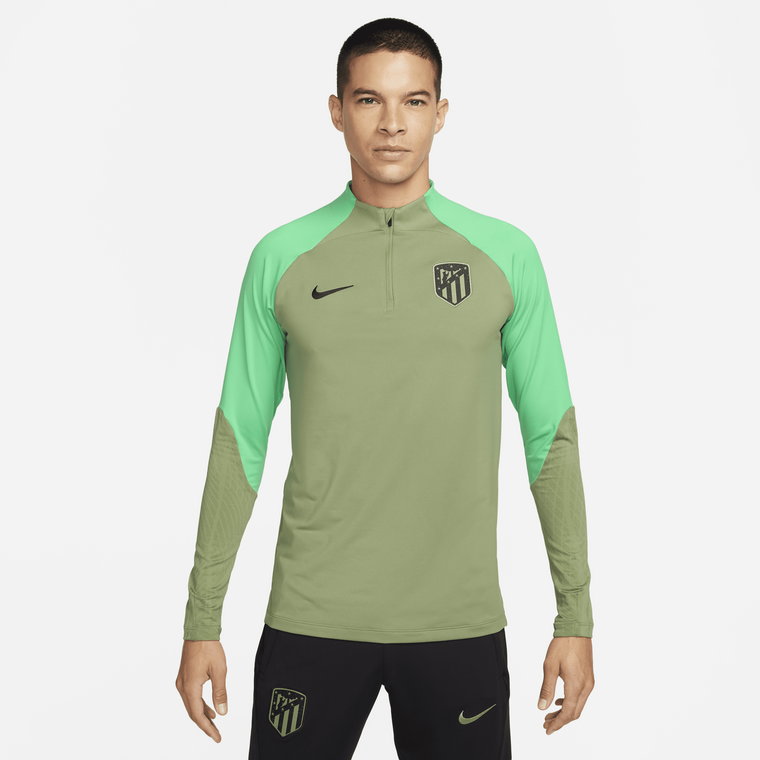 Męska treningowa koszulka piłkarska z dzianiny Nike Dri-FIT Atlético Madryt Strike - Zieleń