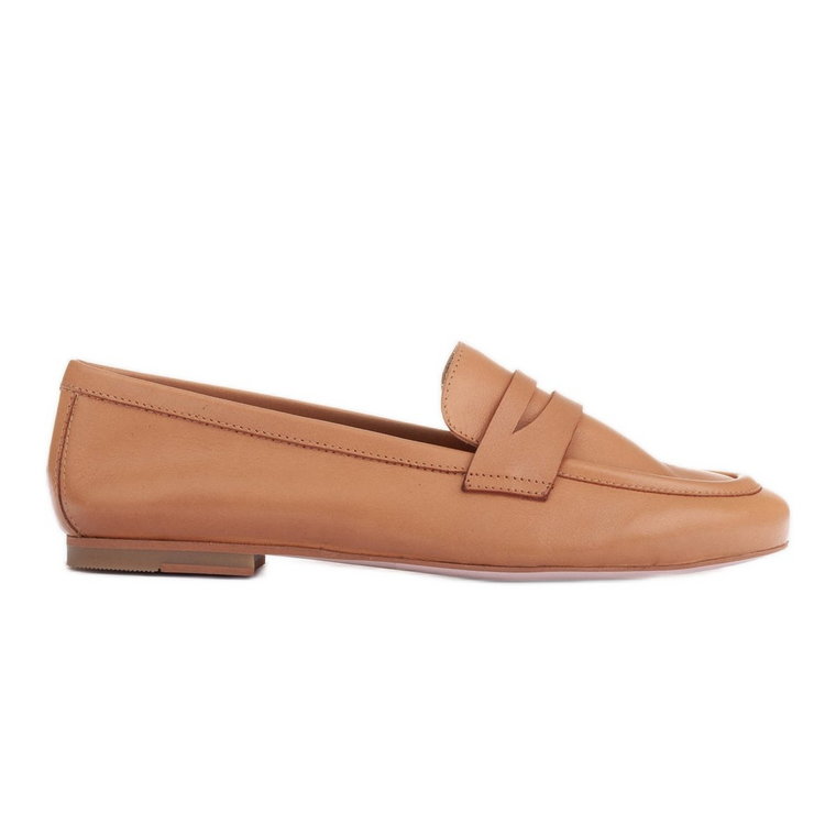 Marco Shoes Loafersy bez podszewki brązowe