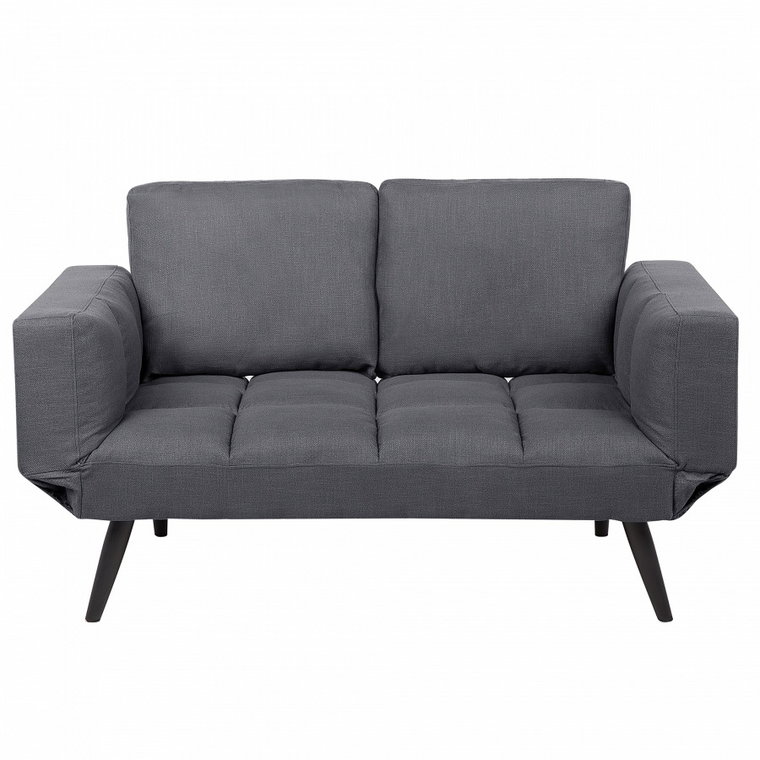 Sofa rozkładana tapicerowana ciemnoszara BREKKE kod: 4251682207676
