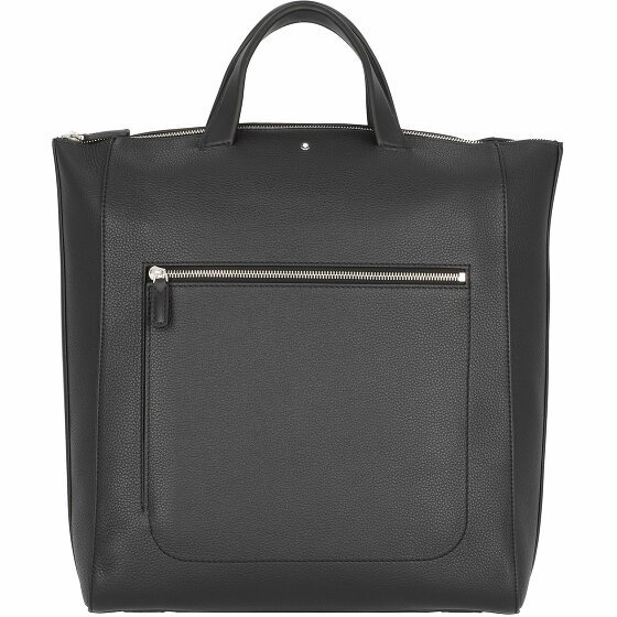 Montblanc Torebka Meisterstück z miękkiej skóry licowej z przegrodą na laptopa 34 cm black