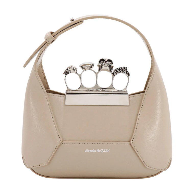 Zdobiona Torba Hobo Alexander McQueen