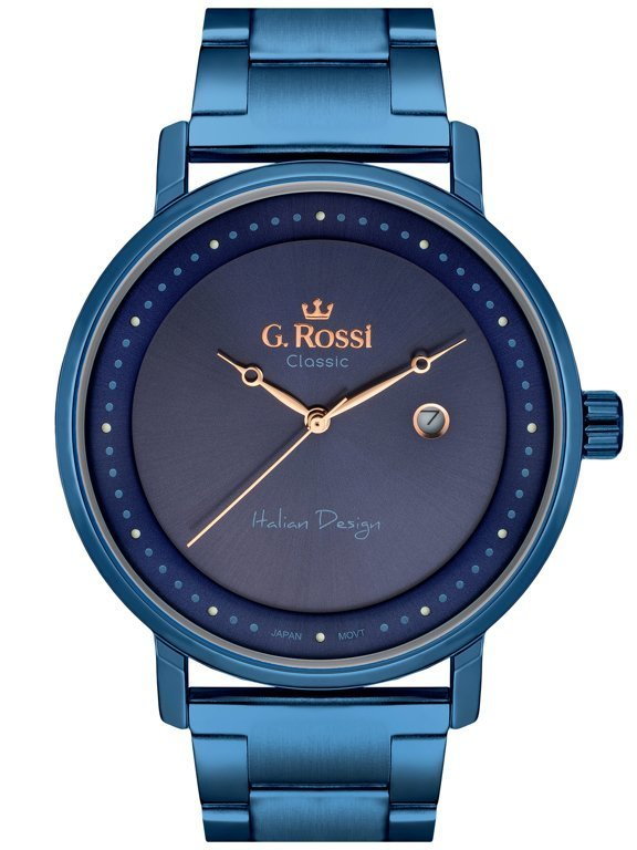 ZEGAREK G. ROSSI - C6182B-6F3 (zg256e) blue + BOX