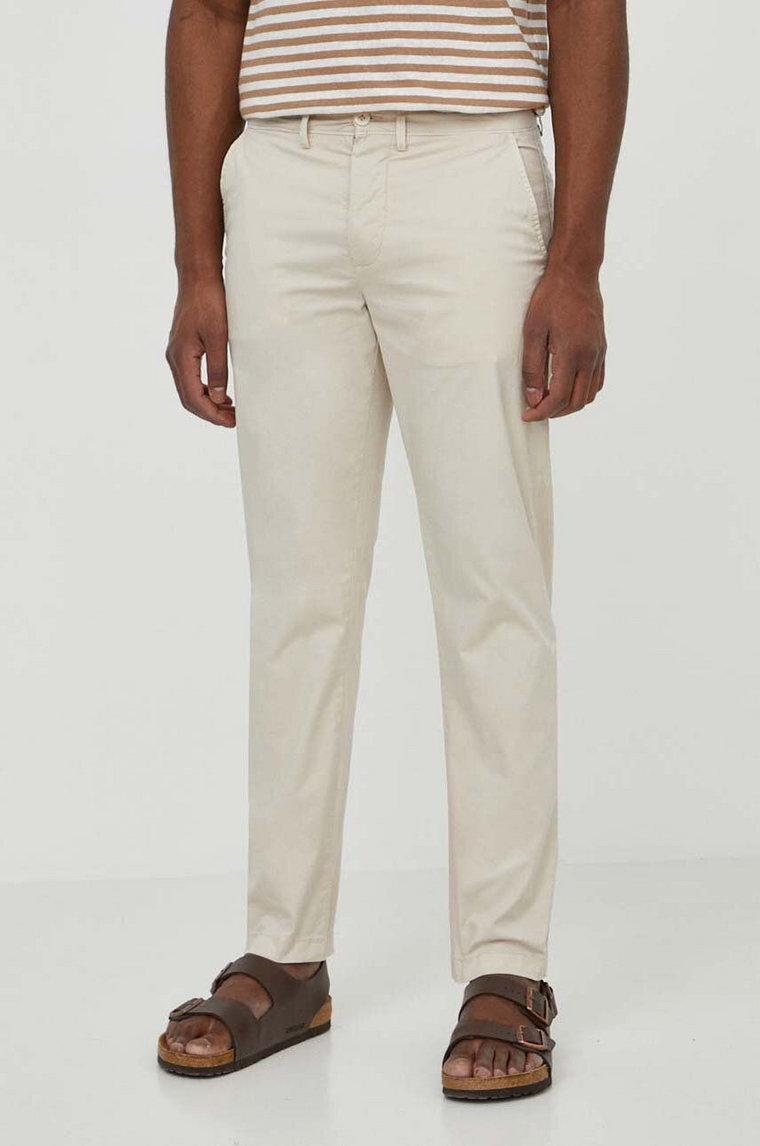 Pepe Jeans spodnie SLIM CHINO 2 męskie kolor beżowy proste PM211699