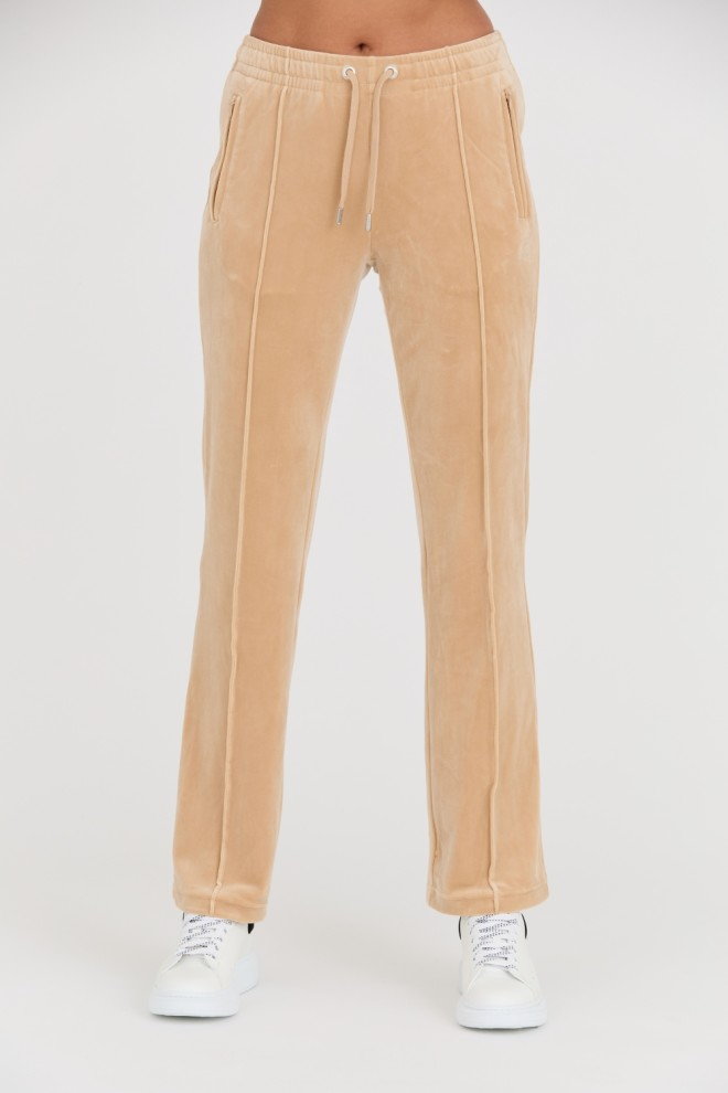 JUICY COUTURE Beżowe spodnie dresowe Tina Track Pants