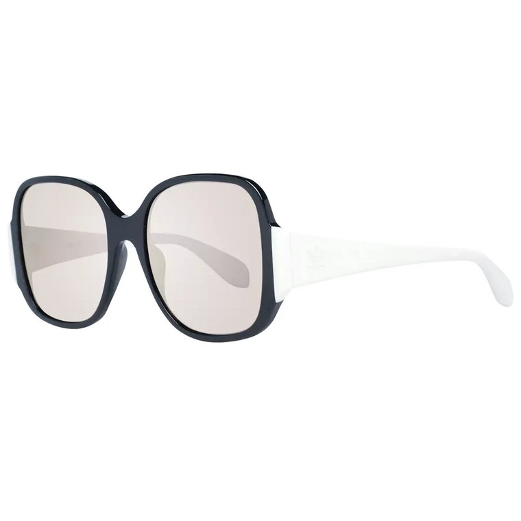 Czarne okulary przeciwsłoneczne dla kobiet z lustrzanymi soczewkami Adidas