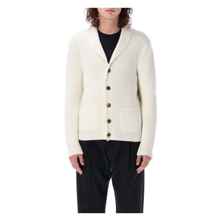 Luksusowy Ivory Sweter z Dekoltem V Aw23 Tom Ford