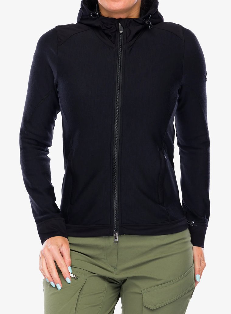 Bluza damska z kapturem Super.natural Adventure Hooded - jet black