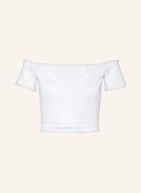 Calvin Klein Jeans Krótki Top weiss