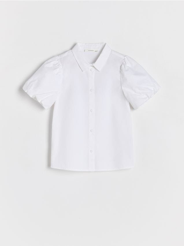 Reserved - Koszula z bufkami - biały