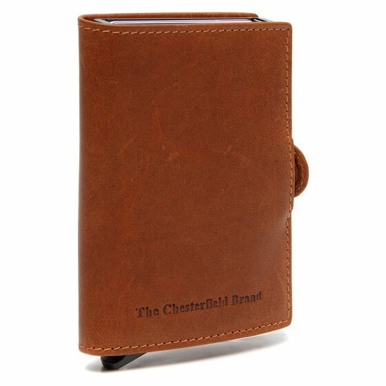 The Chesterfield Brand Lagos Etui na karty kredytowe Ochrona RFID Skórzany 6.5 cm cognac