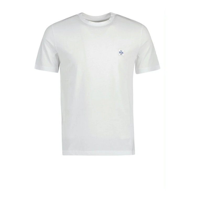 Biała T-Shirt z Okrągłym Dekoltem dla Mężczyzn Jacob Cohën