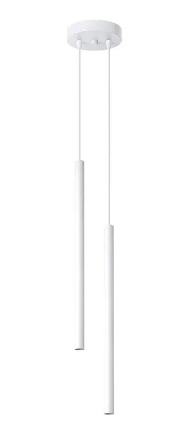 Biała podwójna lampa wisząca tuba - A378-Pastels