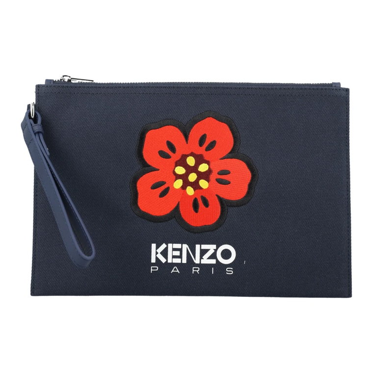 Granatowa kopertówka Boke Flower - Męska torebka Aw23 Kenzo