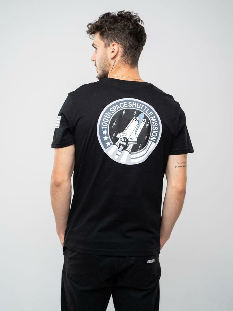 Koszulka Z Krótkim Rękawem Alpha Industries Space Shuttle Czarna