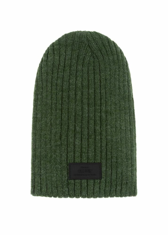 Zielona czapka zimowa męska