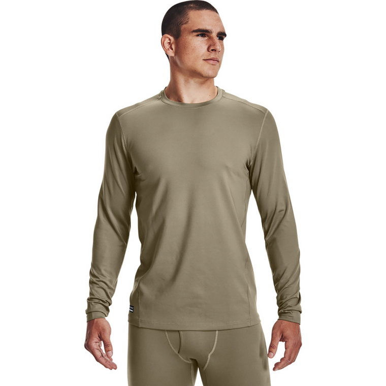 Męski longsleeve taktyczny UNDER ARMOUR Tac Crew CGI Base - brązowy