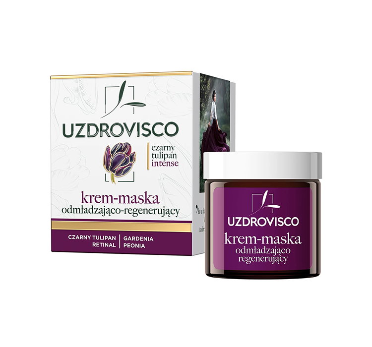 UZDROVISCO CZARNY TULIPAN INTENSE MASKA KREM ODMŁADZAJĄCO-REGENERUJĄCY 50ML