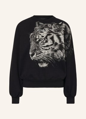 Allsaints Bluza Nierozpinana Tigress Cygni Z Wycięciem schwarz