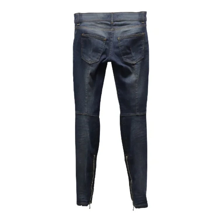 Pre-owned Cotton jeans Balmain Pre-owned