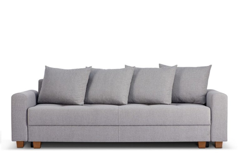 Sofa trzyosobowa KONSIMO Revo, jasnoszary, 226x97x97 cm