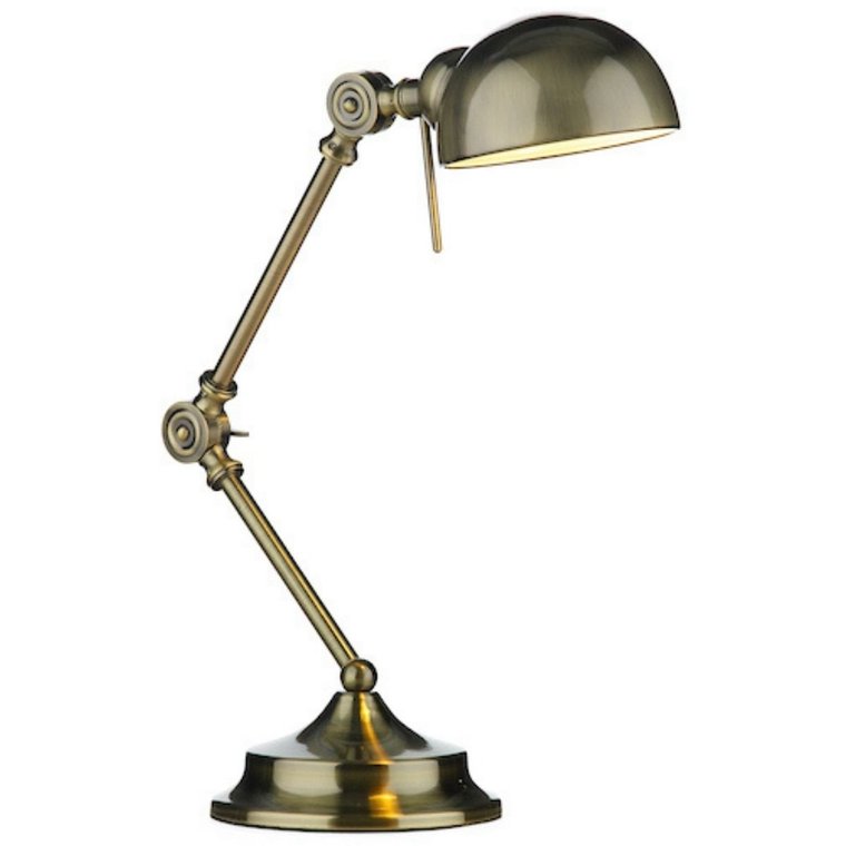 Lampa na biurko Ranger RAN4075 Dar Lighting vintage mosiądz