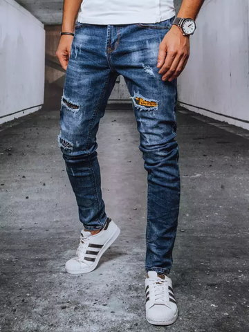 Spodnie męskie jeansowe ciemnoniebieskie Dstreet UX3610