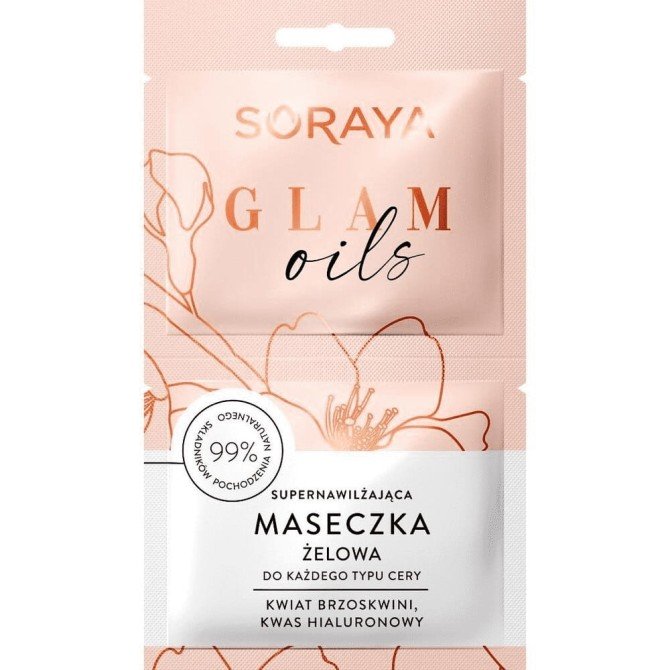 Soraya Glam Oils supernawilżająca maseczka żelowa do każdego typu cery 2x5ml