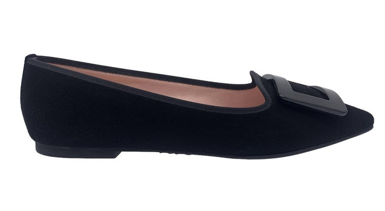 Buty damskie czarne zamszowe baleriny Pretty Ballerinas Angelis rozm 35,5