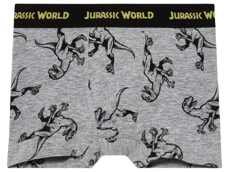 Bokserki chłopięce z wzorami z bajek, 2 pary (98/104, Wzór Jurassic World)