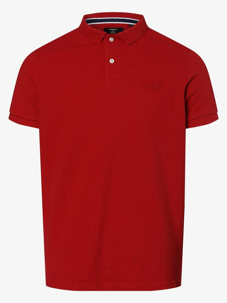 Superdry - Męska koszulka polo, czerwony