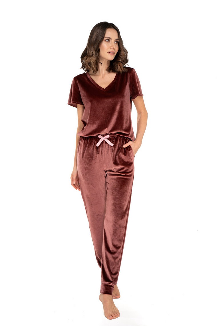 Dres Audrey Burgundowy Burgundowy, L