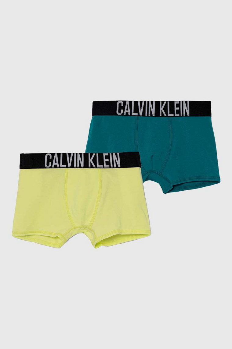 Calvin Klein Underwear bokserki dziecięce 2-pack kolor zielony