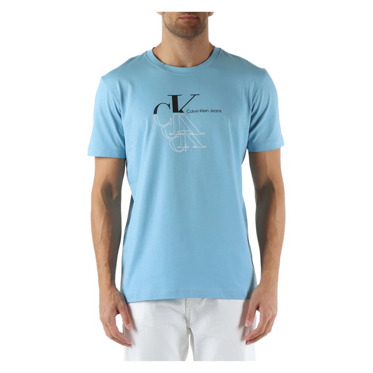 Bawełniany T-shirt z nadrukiem logo Calvin Klein Jeans