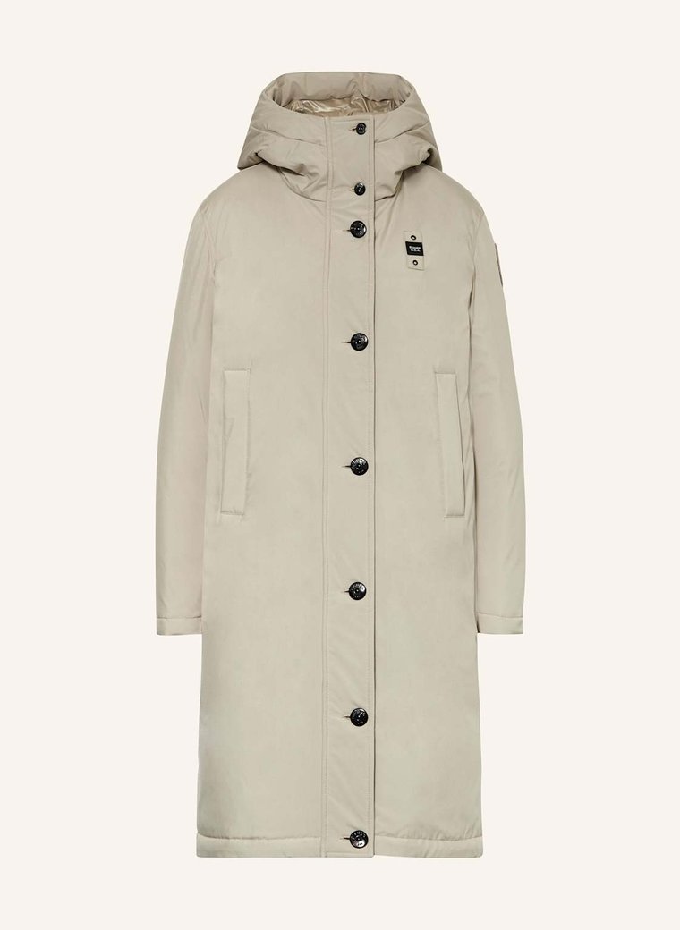 Blauer Płaszcz Puchowy Carmen beige