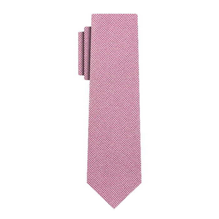 Krawat różowy w fakturę EM 82