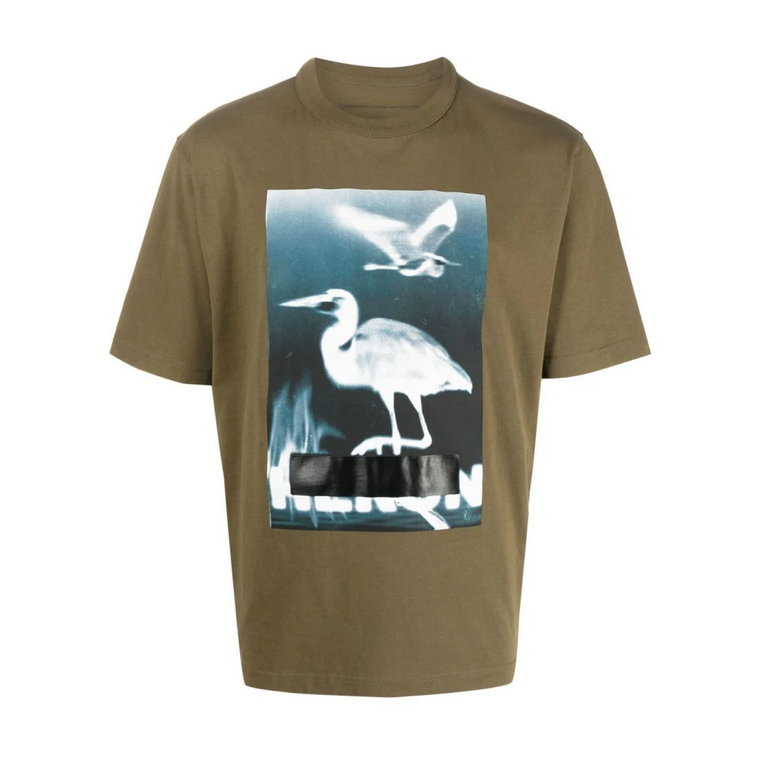 Koszulka z Graficznym Nadrukiem z Organicznej Bawełny Heron Preston