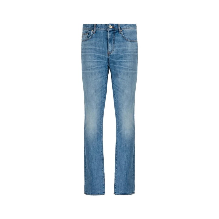 Niebieskie Spodnie Dżinsowe Nowoczesne Eleganckie Armani Exchange