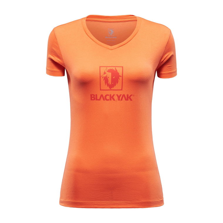 Koszulka turystyczna damska Blackyak SENEPOL LOGO z krótkim rękawem