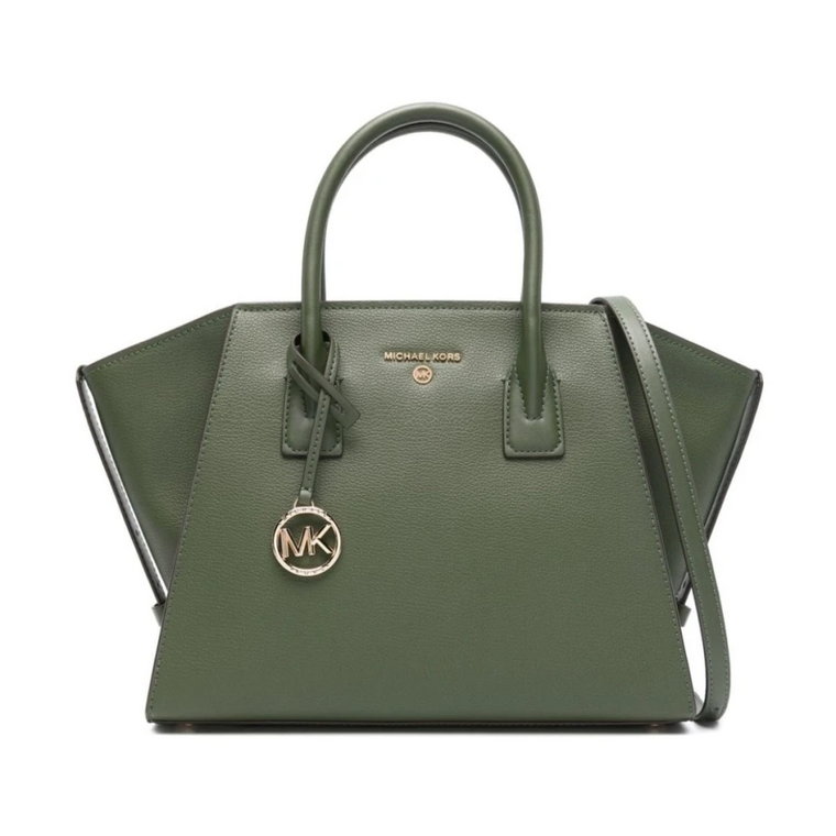 Zielona Top-Zip Satchel Michael Kors