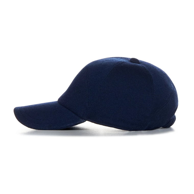 Niebieskie czapki i czapki dla mężczyzn Kiton