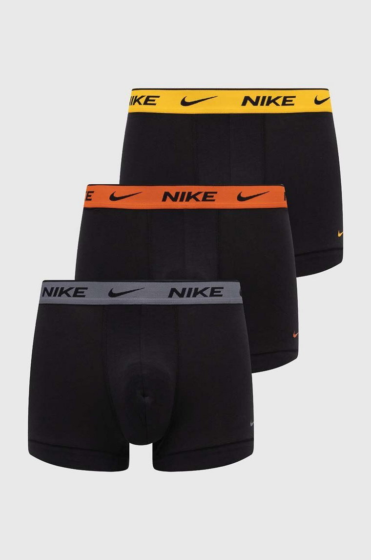 Nike bokserki 3-pack męskie kolor czarny