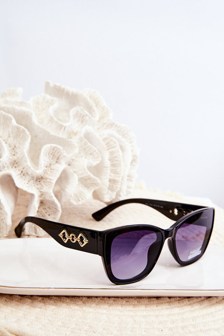 Damskie Okulary Przeciwsłoneczne UV400 Czarne